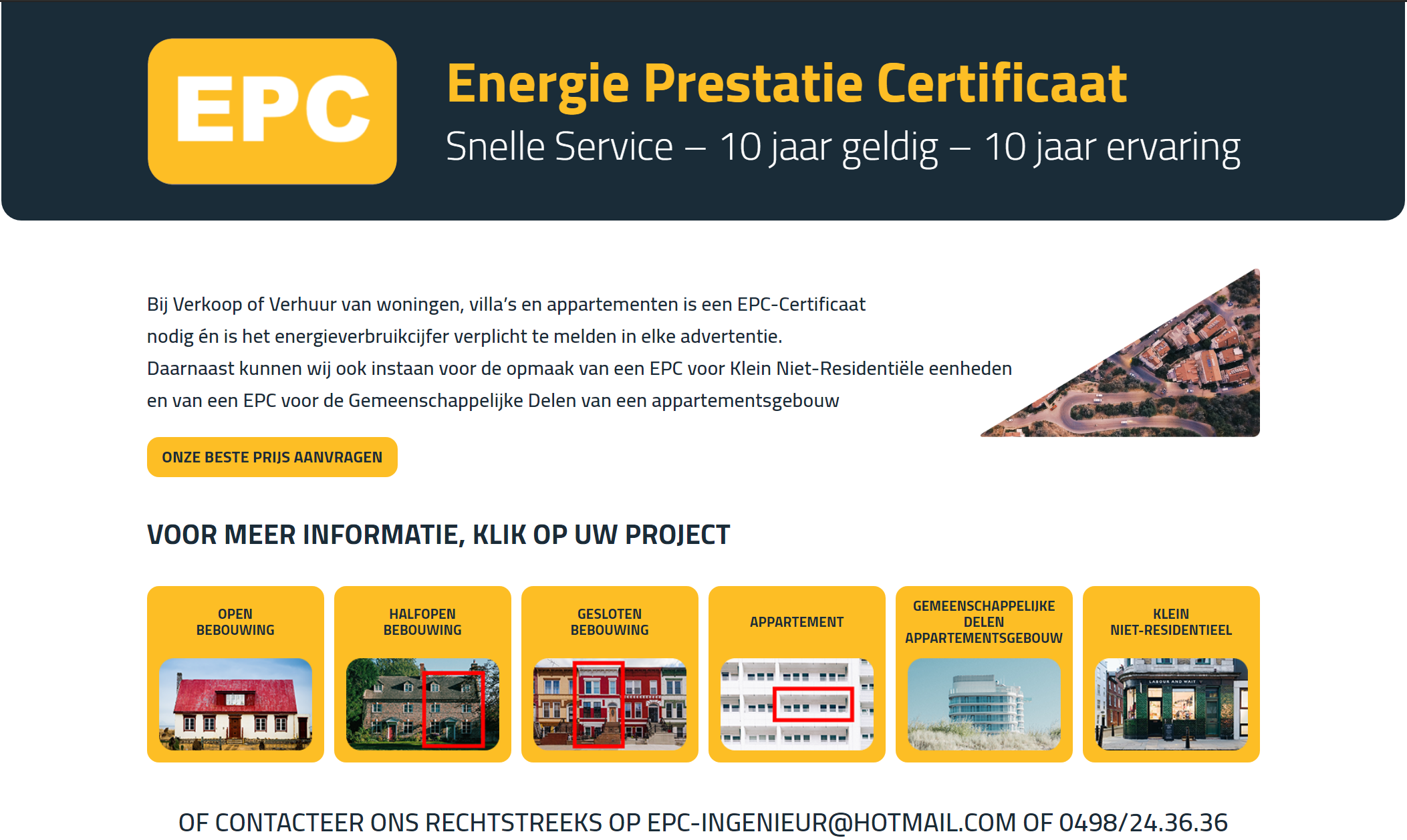 Website example EPC-Ingenieur