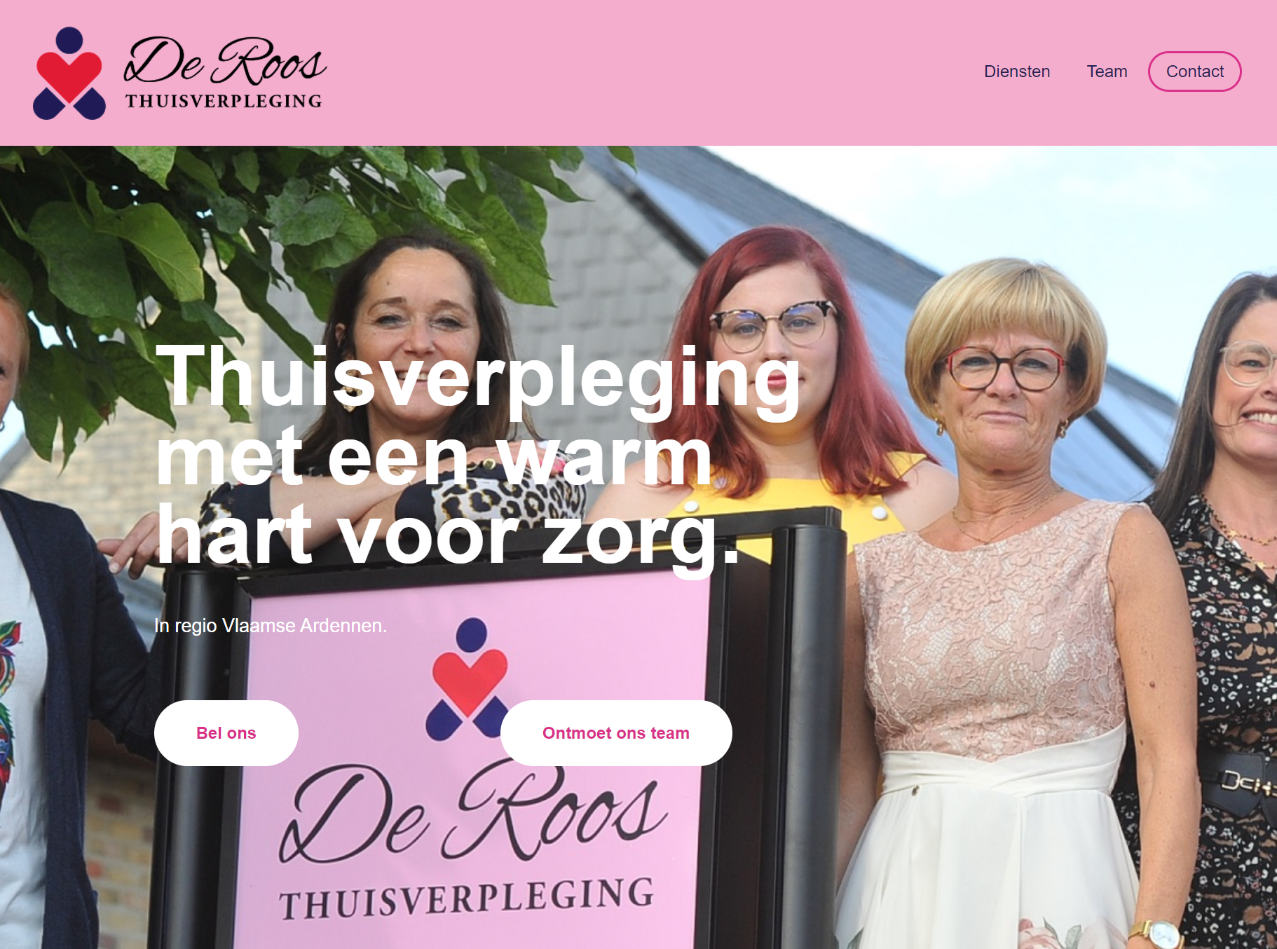 Website example De Roos